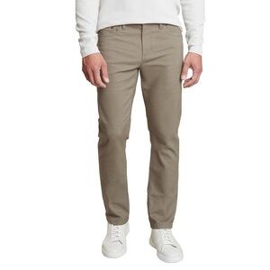 English Laundry Men's Slim Fit 5 Pocket Twill Chino Pants Beige Size 32